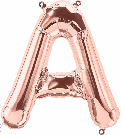 34-Inch Rose Gold Letter A Balloon