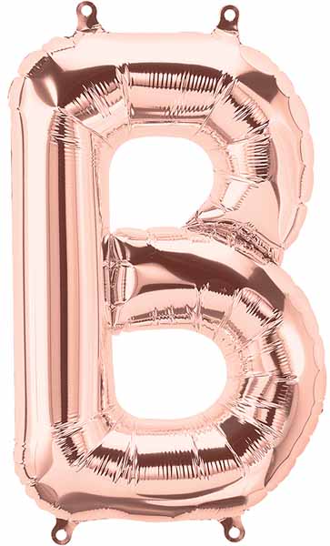 16-Inch Rose Gold Letter B Balloon