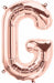 16-Inch Rose Gold Letter G Balloon