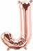 16-Inch Rose Gold Letter J Balloon