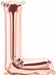 16-Inch Rose Gold Letter L Balloon