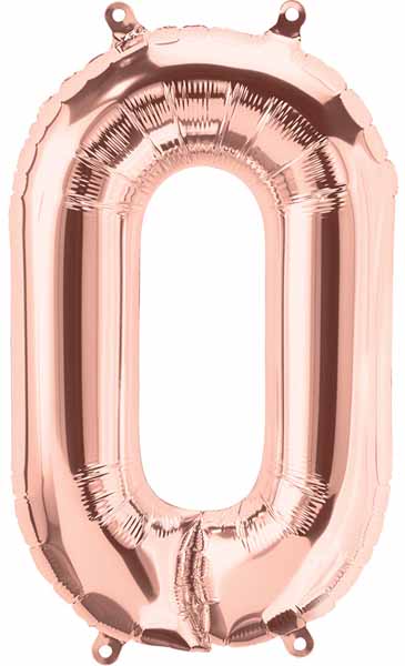 16-Inch Rose Gold Letter O Balloon