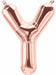 16-Inch Rose Gold Letter Y Balloon