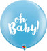 OH BABY! 3' PALE BLUE 2/BG