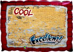 WOW! Awesome Graffiti 30" Foil Balloon