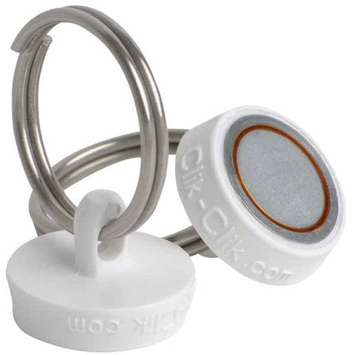 Round ClikMagnet #20 White Ceiling Magnet, 20 lb Capacity