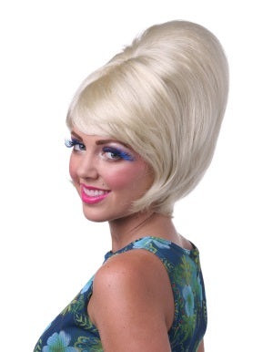 Blonde Beehive Costume Wig