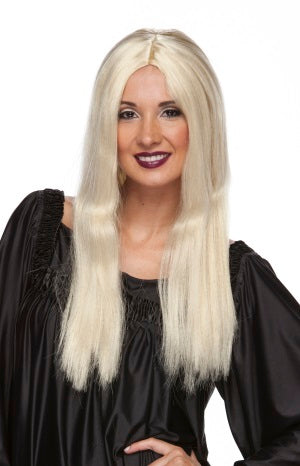 20-Inch Blonde Parted Costume Wig