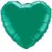 4-Inch Emerald Green Heart Mylar Balloon
