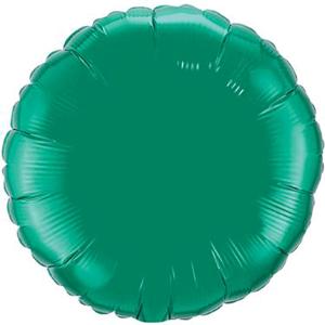 18 Inch Emerald Green Round Foil Balloon