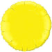 Yellow Round Foil Balloon, 18 Inch