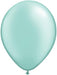 Qualatex 11" Pearl Mint Green Latex Balloons, 100 Count
