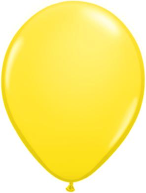 Qualatex 9-Inch Yellow Latex Balloons, 100 Count