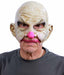 Bald Carnival Creep UV White Glow Clown Mask