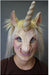 Unicorn Half Mask with Hair