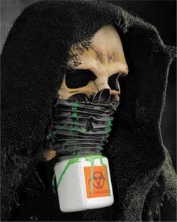 Survivor Latex Skull Mask with Hood
