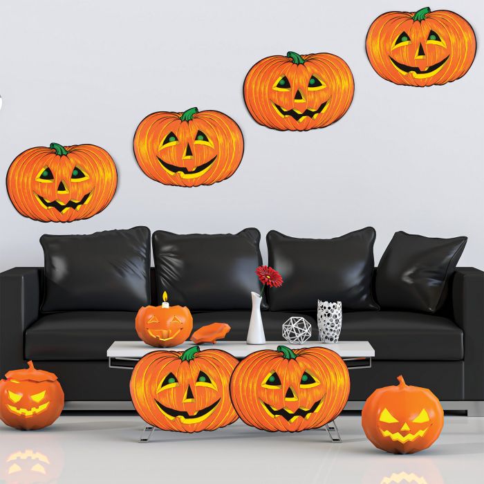 Jack-O-Lantern Faces 25" Party Pack