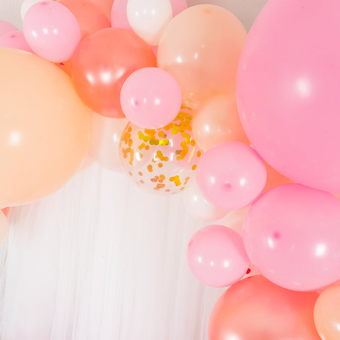 Premium Pink, Peach and Rose Gold Balloon Arch, and Garland Kit - Main 3