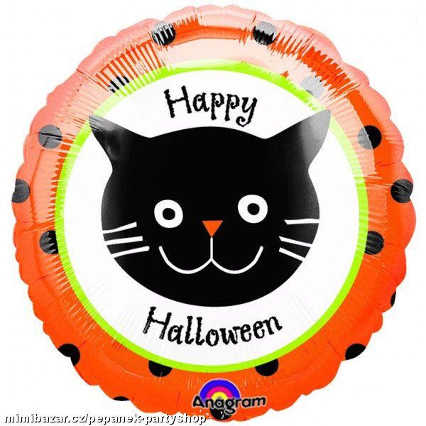 18" Halloween Cat with Dots