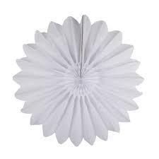 12-inch White Paper Fans 2ct - Shimmer & Confetti