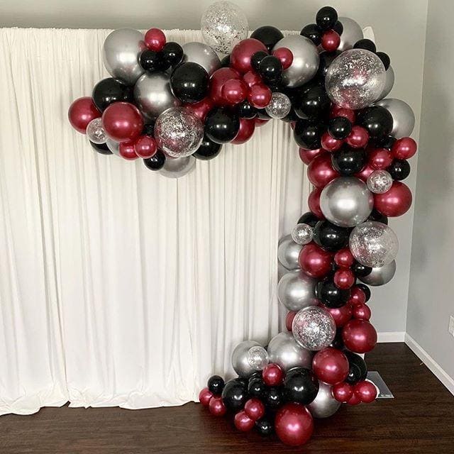 Black and White Birthday Party Decorations for Women, Black White Balloon  Arch Garland, White Black Happy Birthday Banner, Black Birthday Hanging