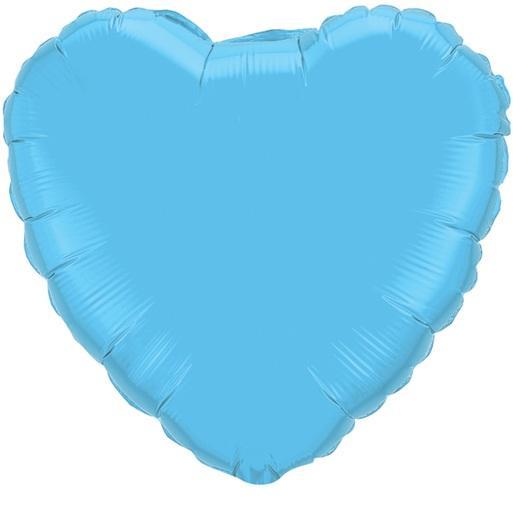 18-inch Pale Blue Heart-Shaped Foil Balloon balloon arch and garland shimmer and confetti balloons unicorn baby shower bridal shower party supplies birthday decoration first