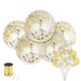15 Pack Large Gold Confetti Balloons - Main