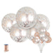 36-inch Giant Rose Gold Confetti Balloons 15ct - Shimmer & Confetti