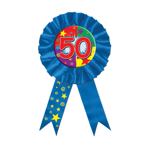 Golden Jubilee Celebration 50th Birthday Party Award Ribbon (3/Pk)
