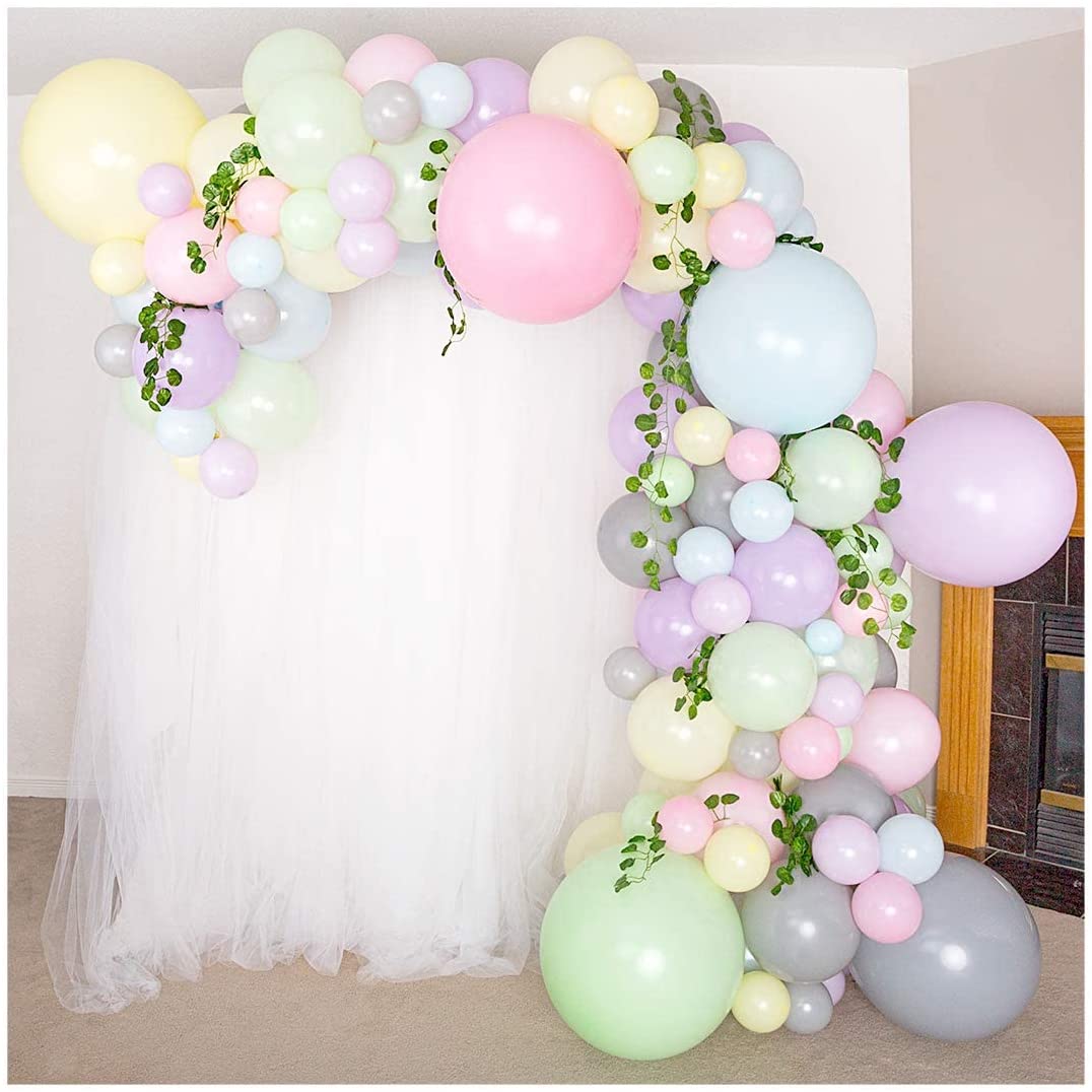 Chalky Pastel Balloon Arch | DIY Balloon Arch