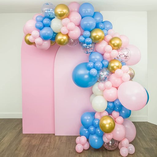 Gender Reveal Balloons Baby Shower BALONS BABY BOY GIRL PINK BLUE ARCH  PARTY UK
