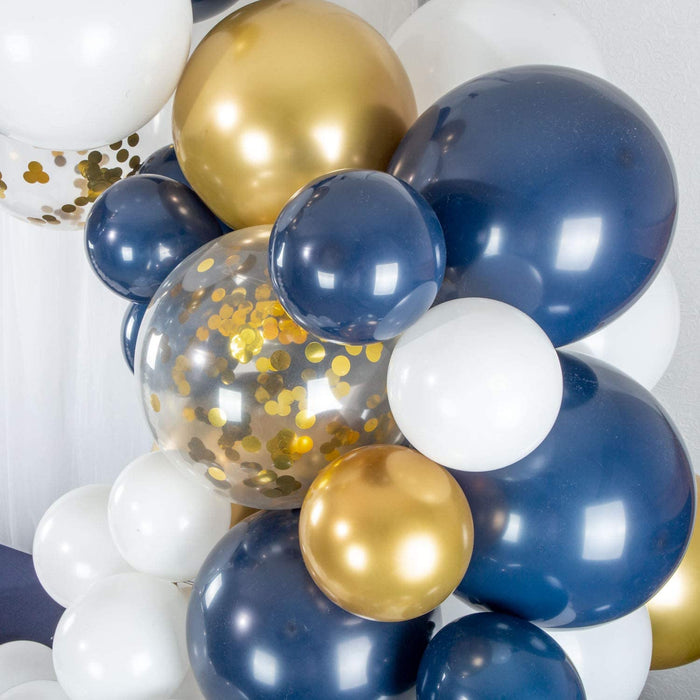 10ft. Black, White, Gray & Gold Balloon Garland by Celebrate It™