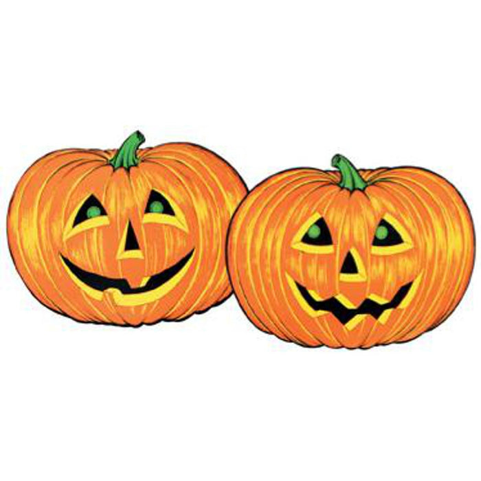 Jack-O-Lantern Faces 25" Party Pack