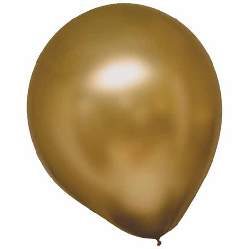 11" Satin Luxe Gold Sateen Latex Balloon (100/Pk)