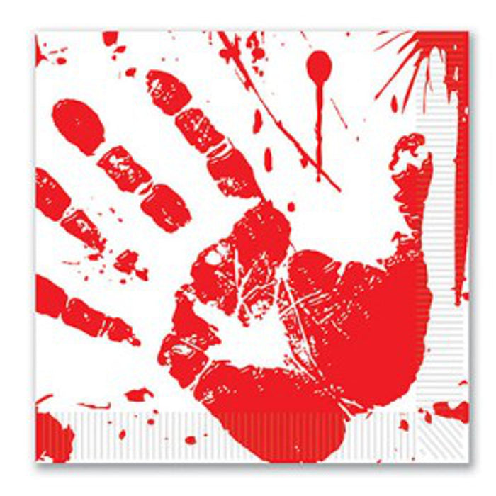 Bloody Handprints Napkins