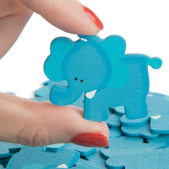 Baby Shower Wooden Clothes Peg - Elephant 6ct - Shimmer & Confetti