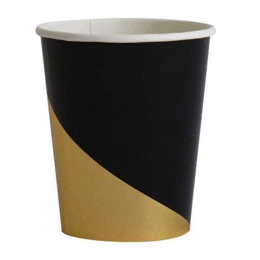 Black and Gold Stripe Tableware Set balloon arch and garland shimmer and confetti balloons unicorn baby shower bridal shower party supplies birthday decoration first