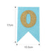 First Birthday High Chair Banner - Blue and Gold - Shimmer & Confetti