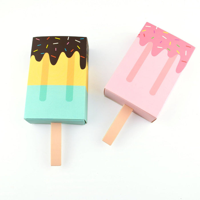 Ice Cream Party Favor Boxes 20ct - Shimmer & Confetti