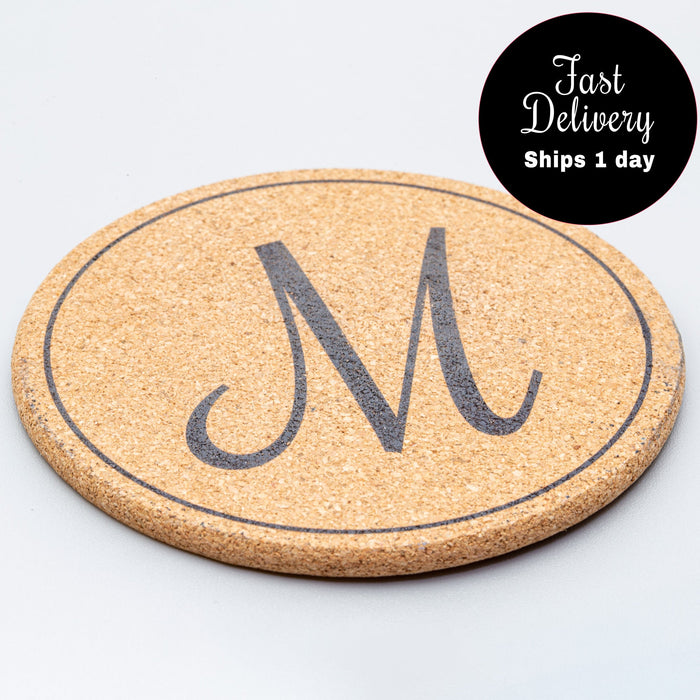 Personalized Cork Coasters Wedding Favors