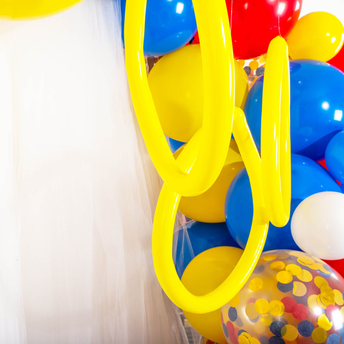 16-Foot Superhero Balloon Garland and Arch Kit with Colorful Balloons