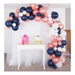 16ft White, Navy and Rose Gold Balloon Garland and Arch Kit - Main