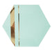 Pastel Mint and Gold Party Plates 12ct - Shimmer & Confetti