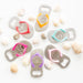 Personalized Engraved Flip-Flop Bottle Openers - Shimmer & Confetti