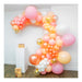 16-Foot DIY Peach and Pink Balloon Garland with Gold Confetti Balloons - Shimmer & Confetti