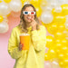 16-Foot DIY Yellow and White Popcorn Balloon Garland and Arch Kit - Main 3