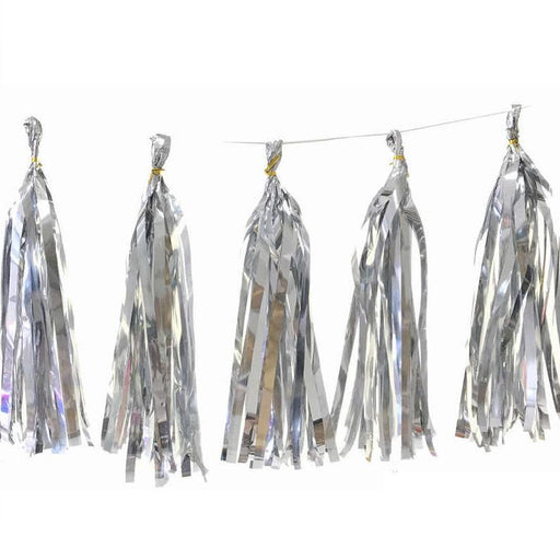 Silver Party Tassels - Shimmer & Confetti