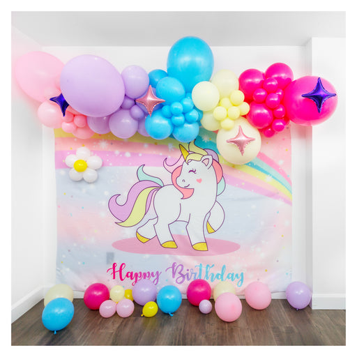 unicorn balloon arch and garland kit 